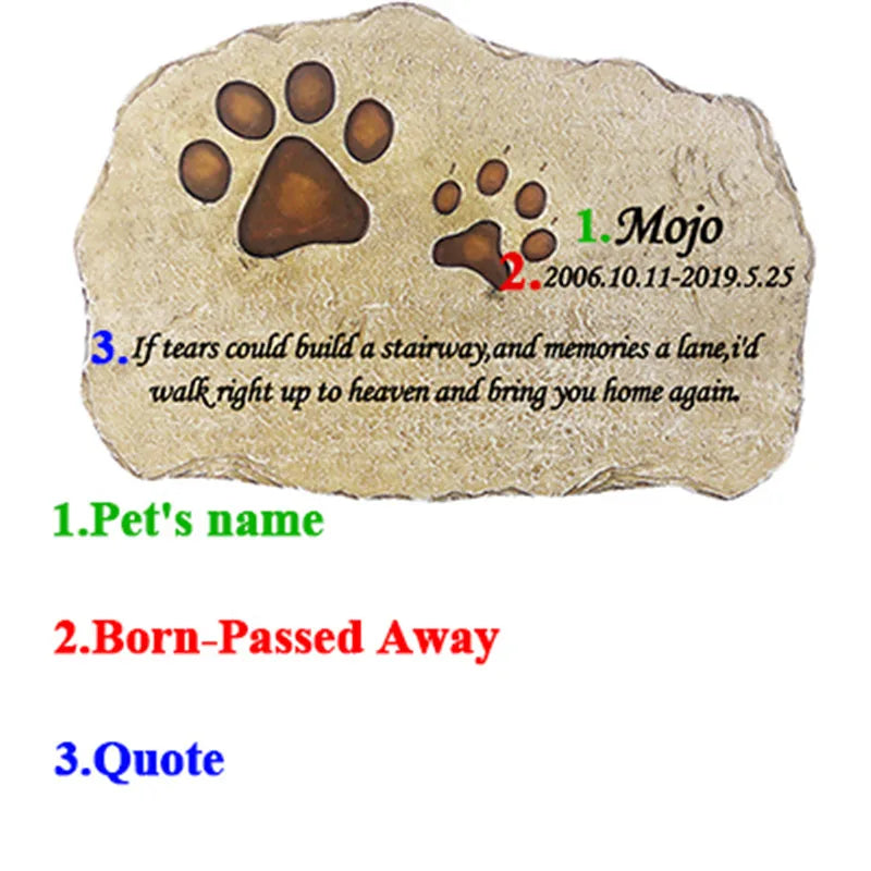 Texture detail of PawVault personalized pet memorial stone – PawVault