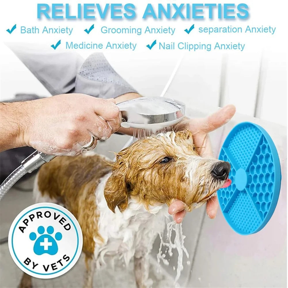 PawVault Calming Lick Mat — Premium Silicone for Dogs & Cats
