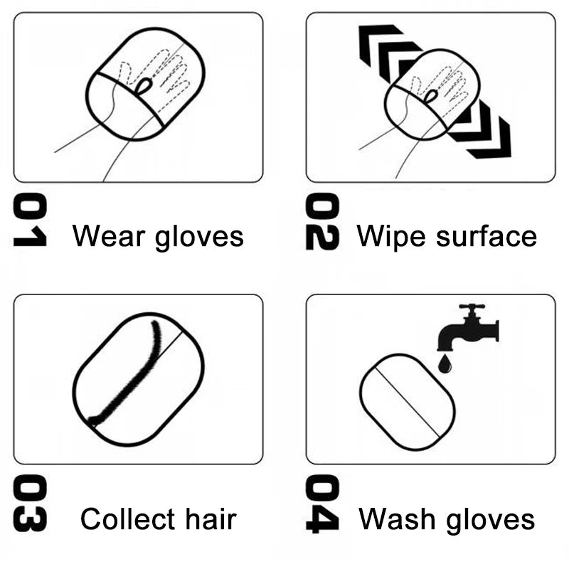 PawVault Pet Grooming Glove – Double-Sided Hair Removal