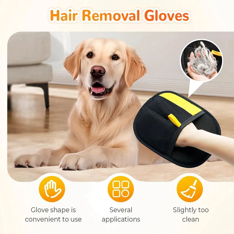 PawVault grooming glove used on short-haired dog breed – PawVault