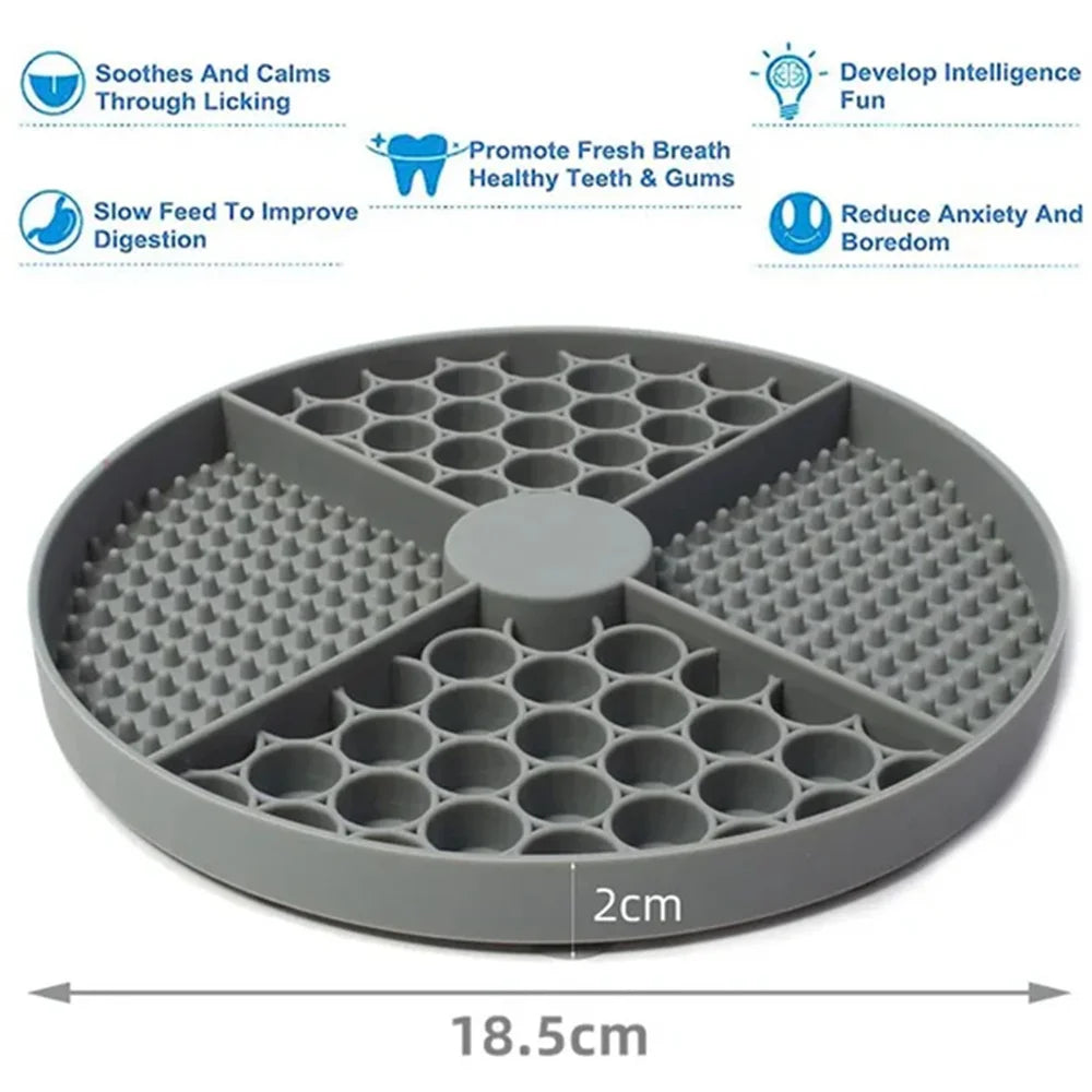 PawVault Calming Lick Mat — Premium Silicone for Dogs & Cats