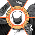 PawVault Pet Sling Carrier — woman wearing hands-free dog sling bag with small dog inside