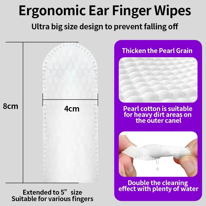 Owner cleaning dog ear with PawVault ear cleaning wipe – PawVault