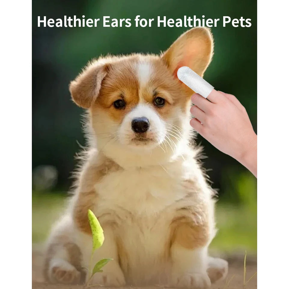 Soft textured wipe detail from PawVault pet ear care pack – PawVault