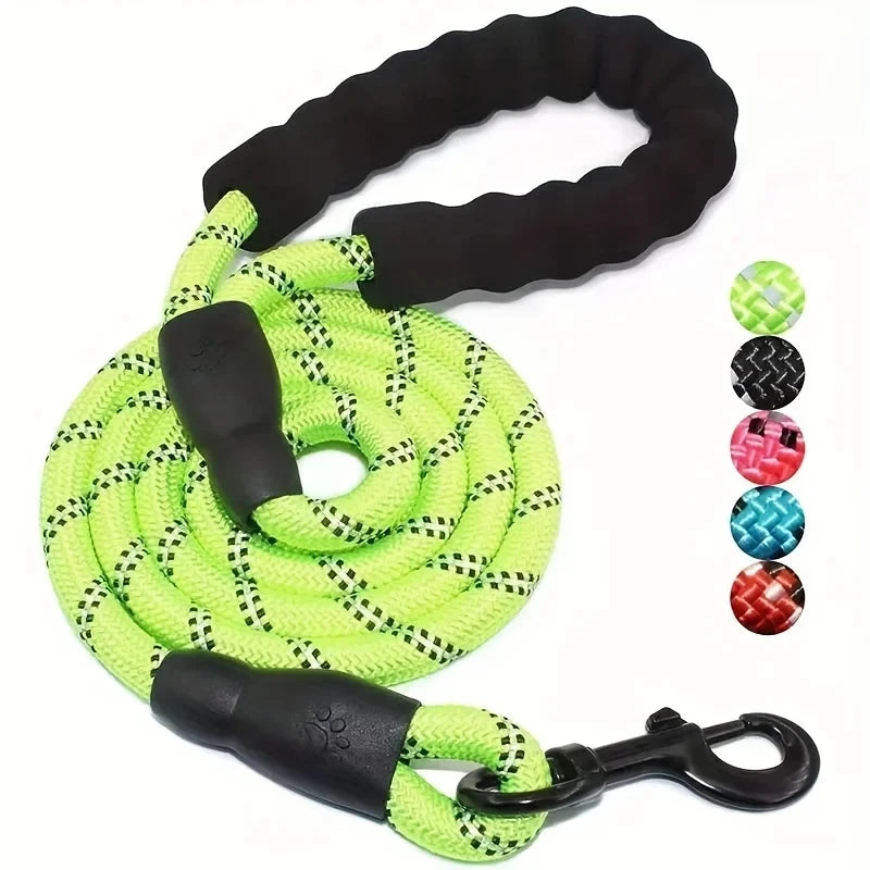 PawVault Heavy-Duty Reflective Dog Leash – Padded Handle