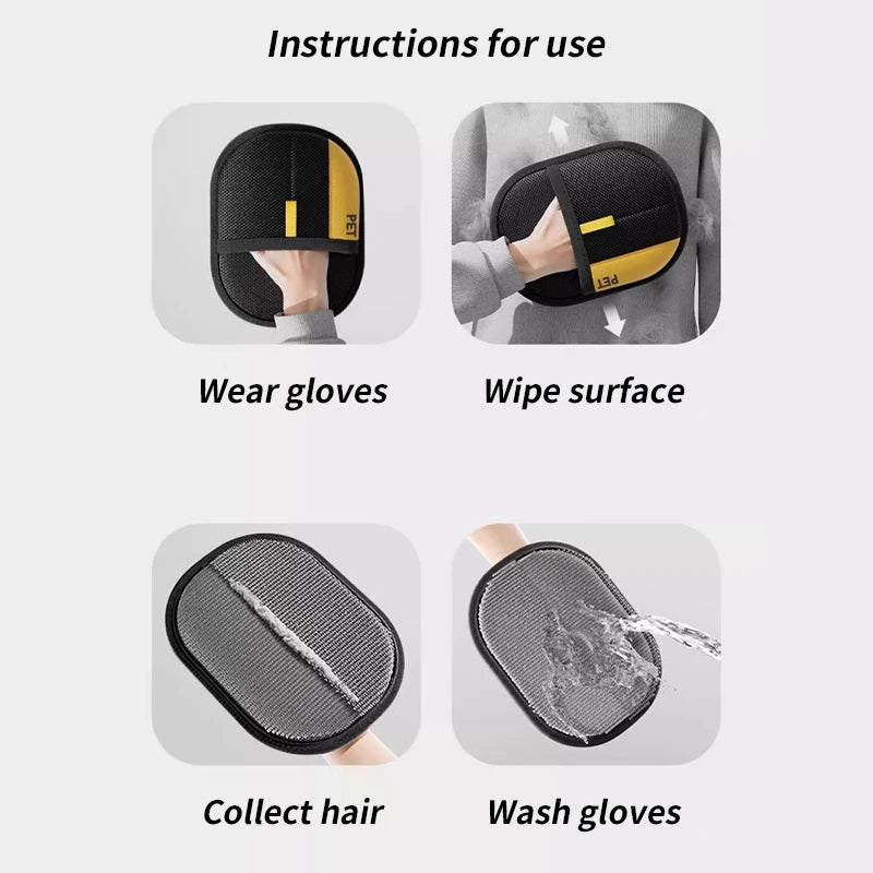 PawVault Pet Grooming Glove – Double-Sided Hair Removal