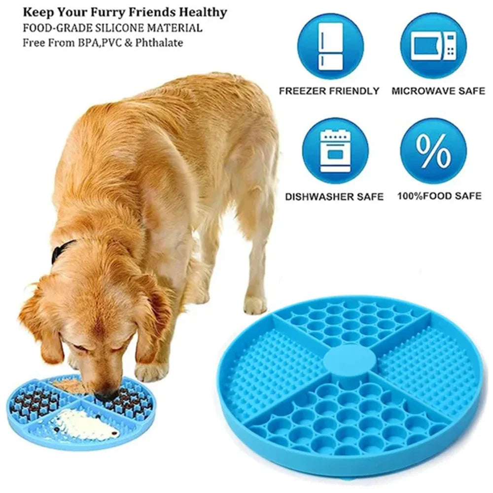 PawVault Calming Lick Mat — Premium Silicone for Dogs & Cats