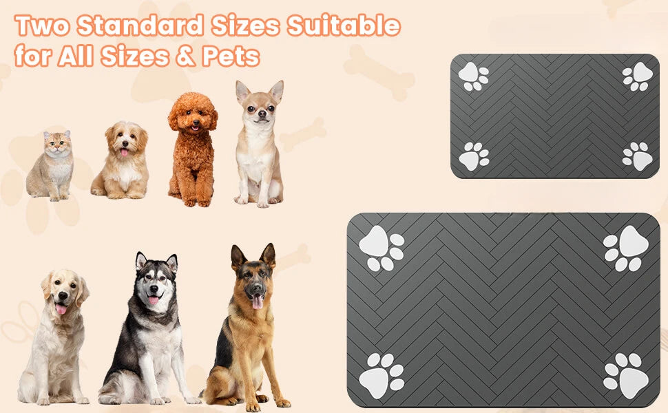 PawVault pet mat in gray and beige color options – PawVault