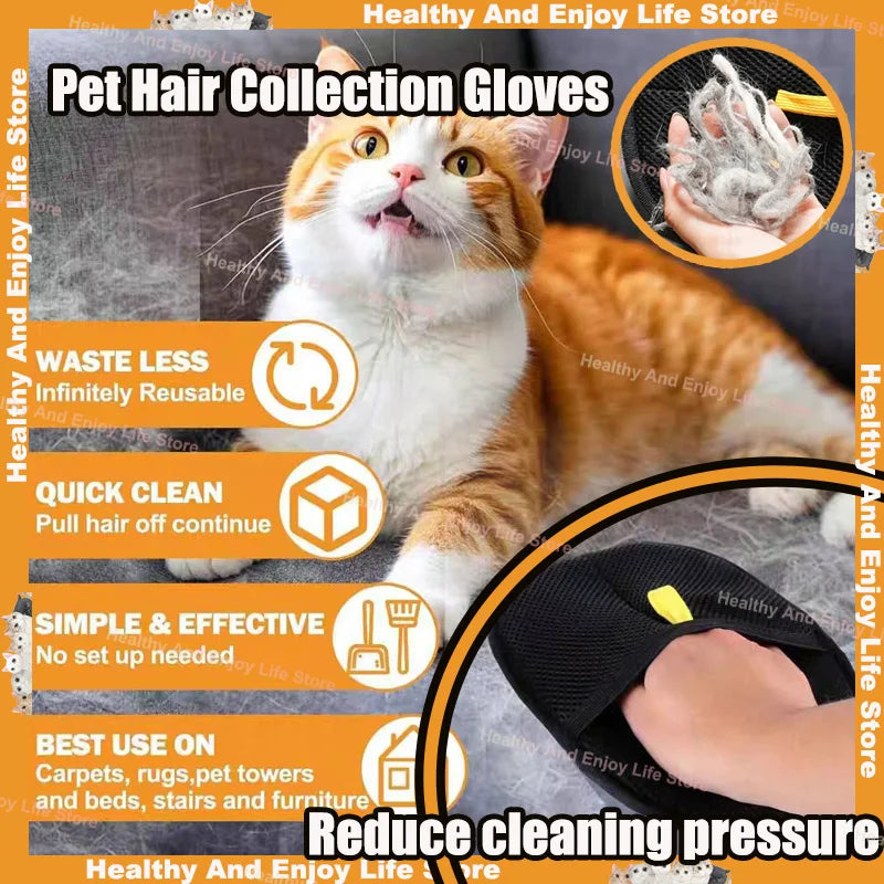 Cat being groomed with PawVault de-shedding grooming glove – PawVault
