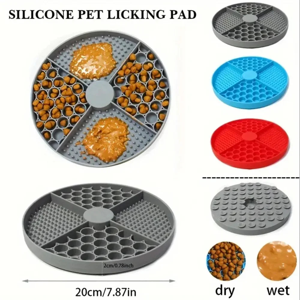 PawVault Calming Lick Mat — Premium Silicone for Dogs & Cats