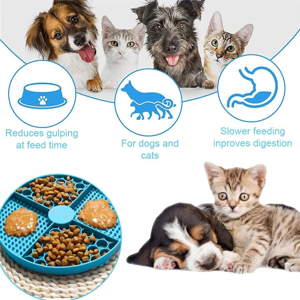 PawVault Calming Lick Mat — Premium Silicone for Dogs & Cats