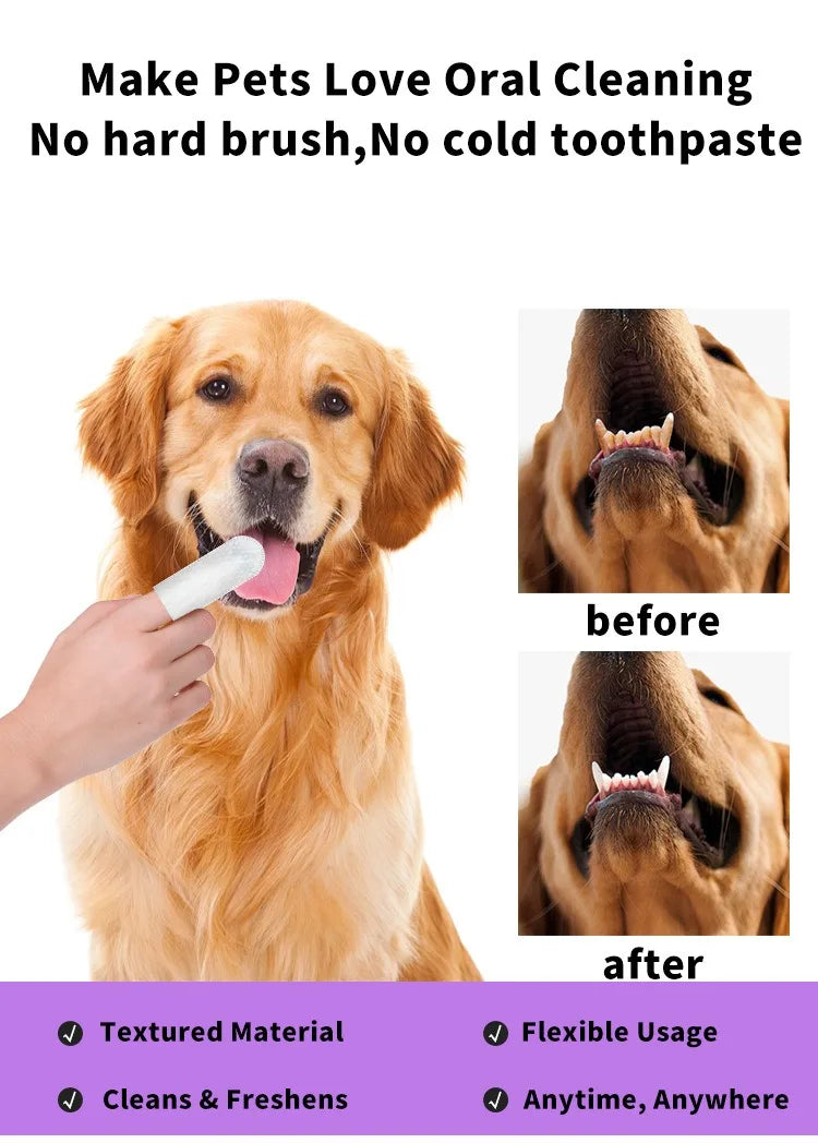 Puppy first teeth cleaning with PawVault gentle dental wipes – PawVault