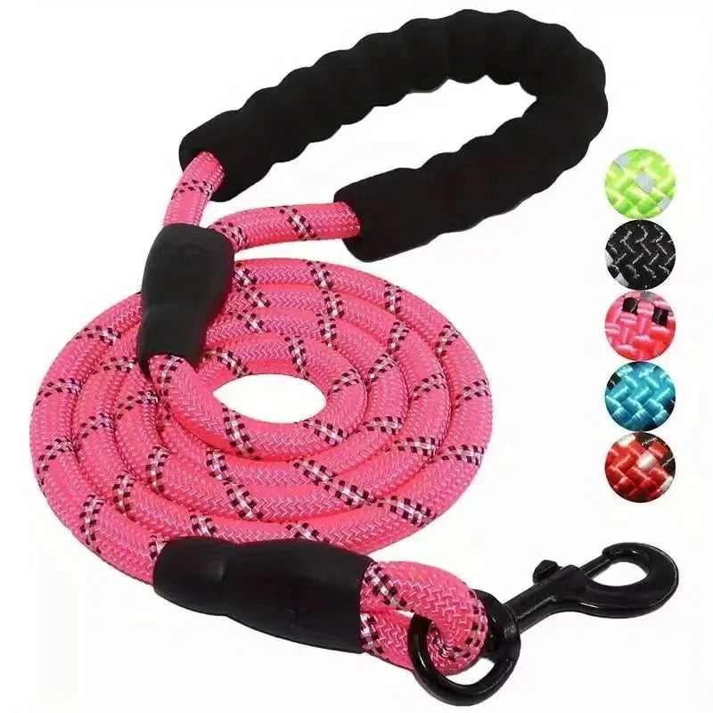 PawVault Heavy-Duty Reflective Dog Leash – Padded Handle