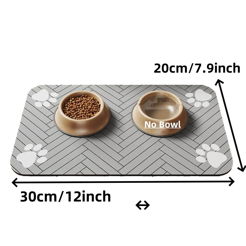 PawVault silicone pet mat wiped clean with damp cloth – PawVault